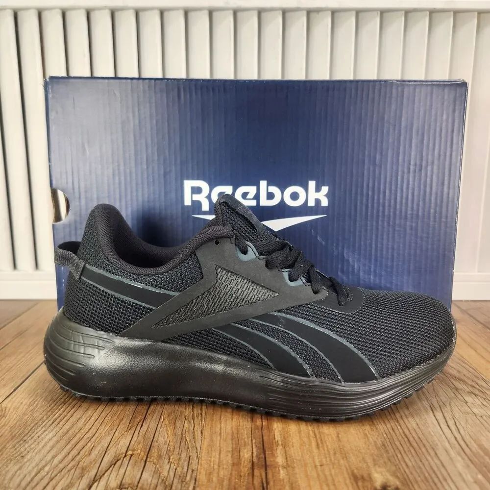 Reebok Lite Plus 3.0 Womens Size 6 Black Athletic Running Sneakers Shoes GY0161